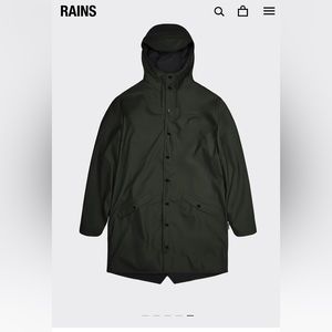 Rains Men’s Long Jacket - Waterproof, wind proof, Light weight.